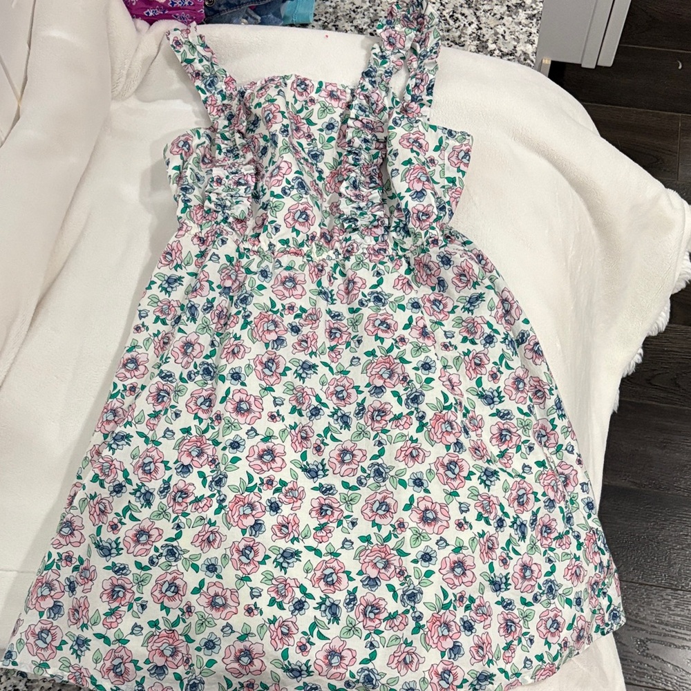 Crewcuts Floral Dress - Pink and Blue